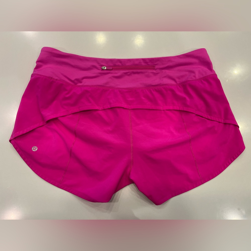 Lululemon women’s speed up short size 12 , 2.5 rose new without tags. - Picture 2 of 3